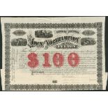 USA: Gloversville and Northville Rail Road Company, New York, 7% bond of the Town of Northampto...