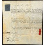 Great Britain: Medway Lower Navigation, a manuscript transfer certificate for £600 stock, dated...