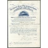 Great Britain: Cunard Steam Ship Co. Ltd., 4½% Mortgage Debenture stock, certificate for [£500]...