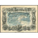 Rhodesia: Charterland Goldfields Ltd., bearer warrant for 10 shares of £1, London 189-, a speci...