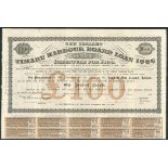 New Zealand: Timaru Harbour Board Loan, 1886, £100 debenture, a specimen certificate from the B...