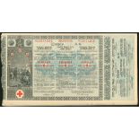 Bulgaria: Soc. Bulgare de la "Croix Rouge", a group of 31 lottery bonds each for 20 gold leva,...