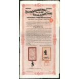 China: 1903 Shanghai-Nanking Railway 5% Gold Loan, a group of 10 bonds for £100, first issue da...