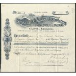 New Zealand: London & New Zealand Exploration Co. Ltd., £1 ordinary shares, [1896], #436, scrol...