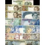 Portugal, Banco de Portugal, group of 13 notes, 1970's - 1980's, (Pick 173, 174, 175, 176, 178,...