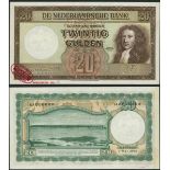 De Nederlandsche Bank, specimen 20 gulden, 1945, serial number 1AA 000000, (Pick 76s),