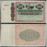 El Banco de Espana, specimen 200 reales de vellon, Madrid, 1 May 1862, (Pick unlisted),