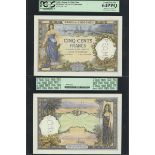 Tahiti, Banque de l'Indochine, 500 francs, specimen, no date (1938), without serial numbers or...