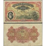 Portugal, Banco de Portugal, 500 Escudos, 17.11.1922, Ch.2, serial number 1M 02287, (Pick 130),