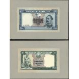 Portugal, Banco de Portugal, 50 escudos, obverse and reverse composite essay, 23.4.1953, serial...