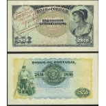 Portugal, Banco de Portugal, a printer's final proof of an unissued 2.50 Escudos, ND (1922), wi...