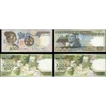 Portugal, Banco de Portugal, group of 4 high denomination notes, (Pick 186a, 182c, 183a and 184...