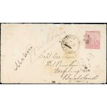Basutoland The Basutoland Rebellion (The Gun War) 1881 (5 Feb.) envelope from Queenstown to Cap...