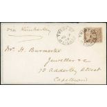 Basutoland The Cape Post Office Period Leribe (Thlotse Heights) 1889 (7 June) envelope ex the B...