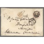 Great Britain Postal History 1842-91 covers/entires (11, eight are 1d. pink stationery envelope...
