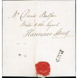 Great Britain Postal History 1786 (15 Nov.) Peter Williamson's Unofficial Edinburgh Penny Post,
