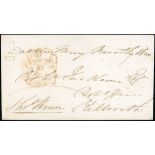 Great Britain Postal History 1810 (9 May) entire to Kilworth with a fine strike of the red Dubl...