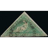 Cape of Good Hope 1863-64 De La Rue Issue 1/- bright emerald-green,