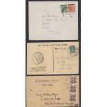 Burma 1937 envelope from Rangoon to India bearing 1937 ½a. and 2a., 1947