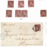 Trinidad 1863-75 perf. 12½ selection with (1d.) (13, six unused and one on front),