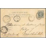 Basutoland The Cape Post Office Period Maseru 1894 (Sept.) 1½d. grey missionary correspondence...