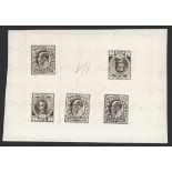 Great Britain King Edward VII Issues The following six lots are slightly oversize proofs produc...