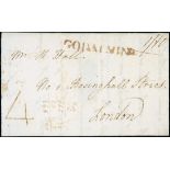 Great Britain Postal History 1792 (22 Feb.) entire letter to London with fine "godalmin" and su...