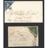 Cape of Good Hope Covers 1858 (17 May) envelope from Grahams Town "via Fort Murray" to Mount Fo...