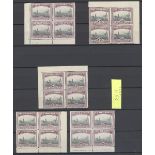 South Africa 1927-30 issue selection of blocks of four,