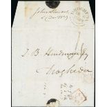 Great Britain Postal History 1839 (5 Dec.) entire letter from Dublin to Drogheda, the address p...