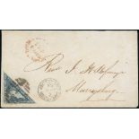 Cape of Good Hope Covers 1865 (8 Sept.) envelope (no flap) from Cape Town to Murraysburg,