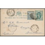 Basutoland The Cape Post Office Period Mafeteng 1894 (8 Mar.) ½d. green missionary corresponden...
