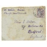 Basutoland The Cape Post Office Period The Boer War Military Mail 1900 (June) envelope from Ler...