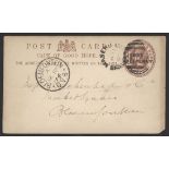 Basutoland The Cape Post Office Period Maseru 1896 (11 Sept.) ½d. on 1d. brown card from Deacon...