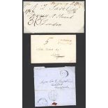 Great Britain Postal History 1824-49 selection of four entires/entire letters,