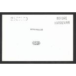 Seychelles 1890 48c. country name and value tablet die proof in black on glazed card (92x60mm....
