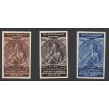 Egypt Royal Imperforates with "Cancelled" on the reverse Commemoratives 1937 Montreux Conferenc...
