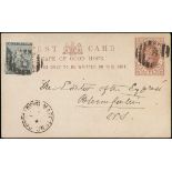 Basutoland The Cape Post Office Period Mafeteng 1891 (1 June) 1d. brown missionary corresponden...