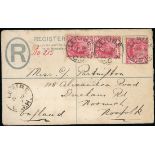 Basutoland The Cape Post Office Period Later Cape Period 1906 (21 Sept.) 4d. F size registered...