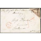 Cape of Good Hope Covers 1863 (Mar.) mourning envelope from Cape Town "Per Royal Mail Steam Shi...