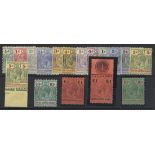 British Solomon Islands 1914-23 ½d. to £1 with additional 5/- (marginal) and £1 (marginal with...