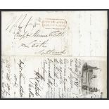 Great Britain Postal History 1838 (3 Sept.) entire letter (with an attractive engraved letter h...