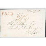 Great Britain Postal History 1830 (31 March) entire letter to Glasgow, endorsed "double" and ra...