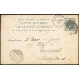 Basutoland The Cape Post Office Period Maseru 1900 1½d. grey missionary correspondence card fro...