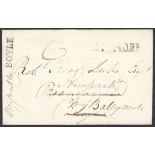 Great Britain Postal History 1805 (21 Sept.) entire letter from Streamtown to Boyle,