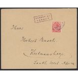 South West Africa South African Occupation Kuibis: 1916 (June) envelope to Keetmanshoop bearing...