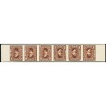 Egypt Royal Imperforates with "Cancelled" on the reverse Definitives 1936-37 5m. deep brown in...