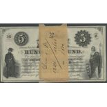 Hungarian Fund, New York, a selection of notes comprising $5 (11), 2 February 1852, serie A, (P...