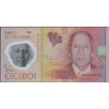 Banco de Cabo Verde, polymer 200 Escudos, 5th July 2014, serial number AA000002, (TBB B217a),