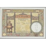 Banque de l'Indo-Chine, French Indo-China, specimen 100 piastres, ND (1925), (Pick 51s),